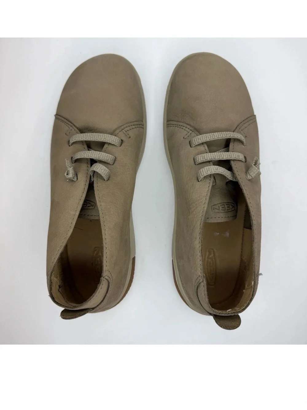 KEEN KNX Chukka Boots, Mens Sz 8.5 No-Tie Elastic Lace Shoes, Preferred Leather